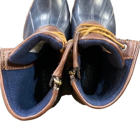 Sperry Saltwater Duck Boot Navy 3 - Picture 9 of 11